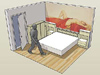 Schlafzimmer Perspektive
