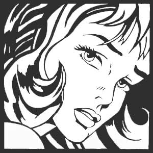 Lichtenstein schwarz-weiß