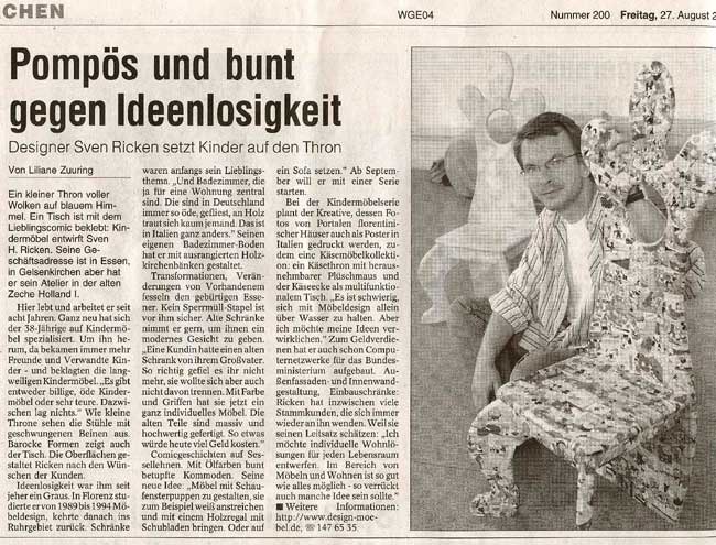 Artikel WAZ Gelsenkirchen