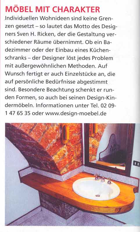 Artikel Homes & Gardens, November/Dezember 2004